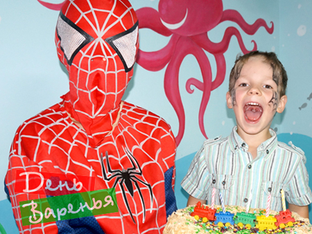 Спайдермен на детском празднике в Севастополе